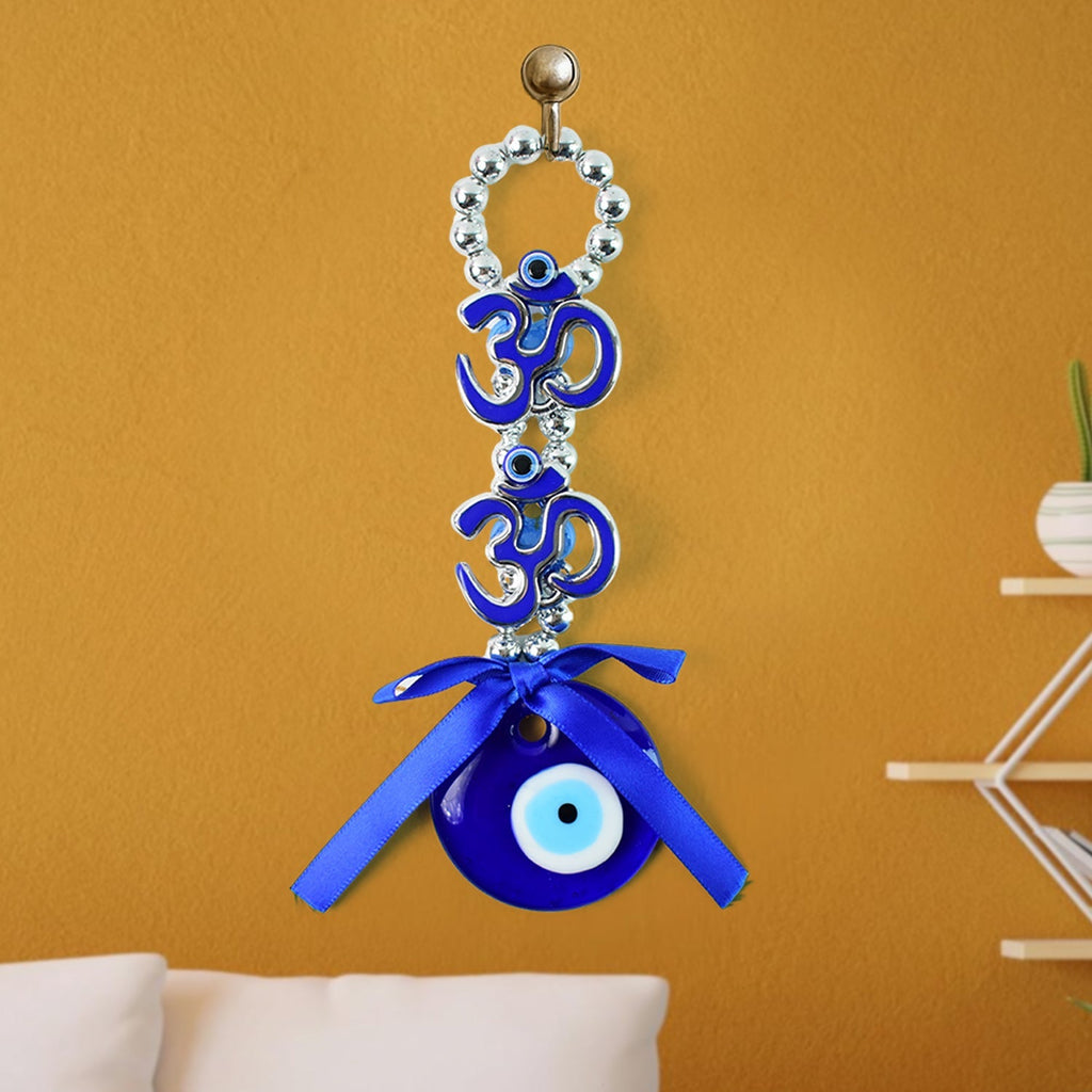 ALVENZA Double OM Evil Eye Hanging – Spiritual Protection Decor