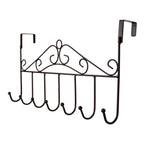 ALVENZA Over Door Hanger Rack – 7 Hooks Metal Organizer | Indo Glow