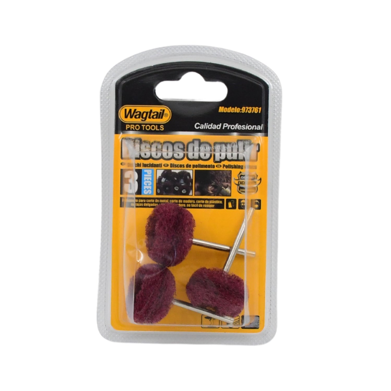 Abrasive Buffing Wheel Set For Rust Removal & Polishing - Detail View 5