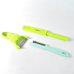 Kitchen Vegetable Peelers 3 Piece Set with Non-slip Handles - Detail View 5