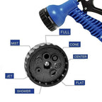Expandable Garden Hose 4m with Spray Gun - Front View