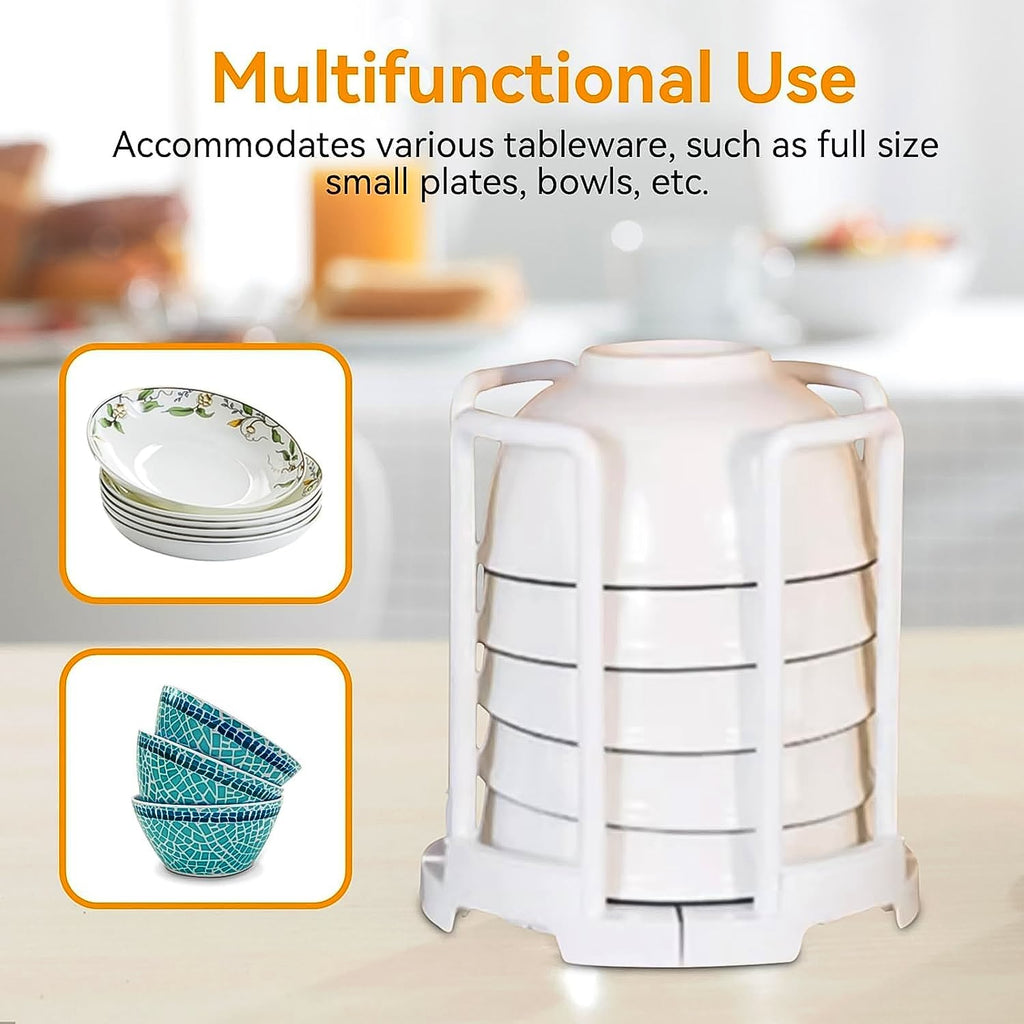 Kitchen Bowl Rack Space-Saving Drainer & Organizer - Detail View 6