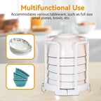 Kitchen Bowl Rack Space-Saving Drainer & Organizer - Detail View 6