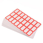Writable Label Stickers Easy to Use with Red Border for Clarity - Detail View 5