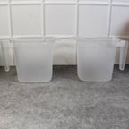 ALVENZA Plastic Bathroom Mugs – Transparent 1000 ML (Set of 4) | Bathora