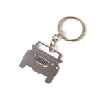 ALVENZA Metal Jeep Shape Keychain – Durable Stainless Steel Accessory