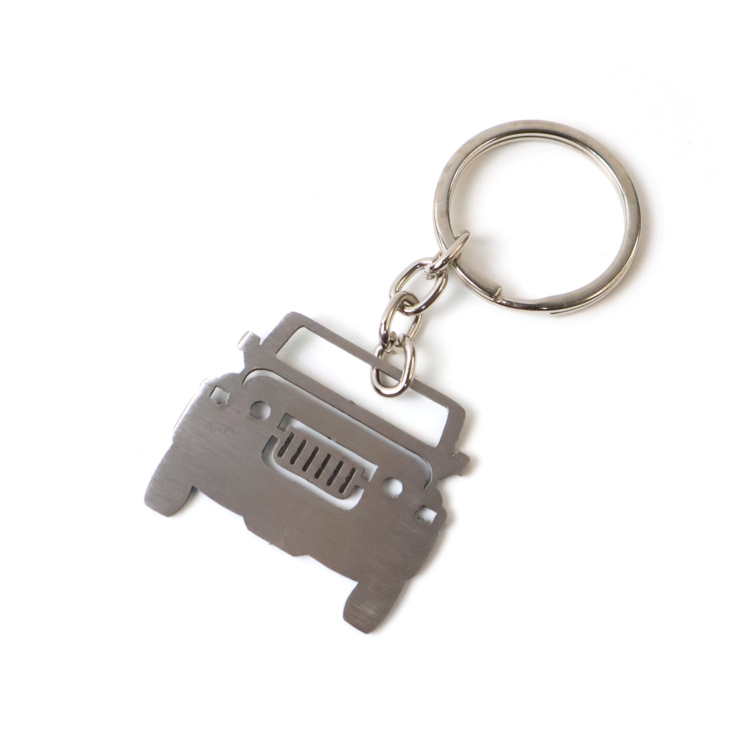 ALVENZA Metal Jeep Shape Keychain – Durable Stainless Steel Accessory
