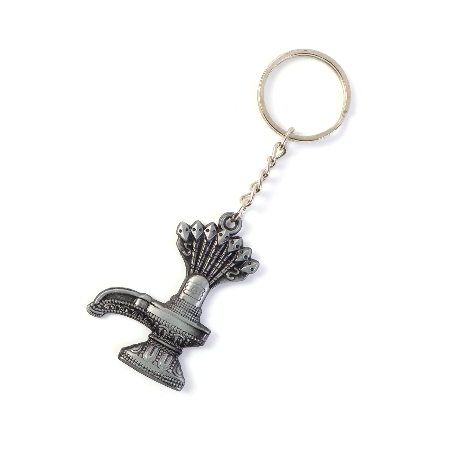 ALVENZA Shiva Lingam Metal Keychain – Durable Spiritual Accessory