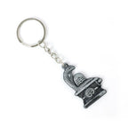 ALVENZA Shivling Keychain – Elegant Silver Metal Design with Snake Motif