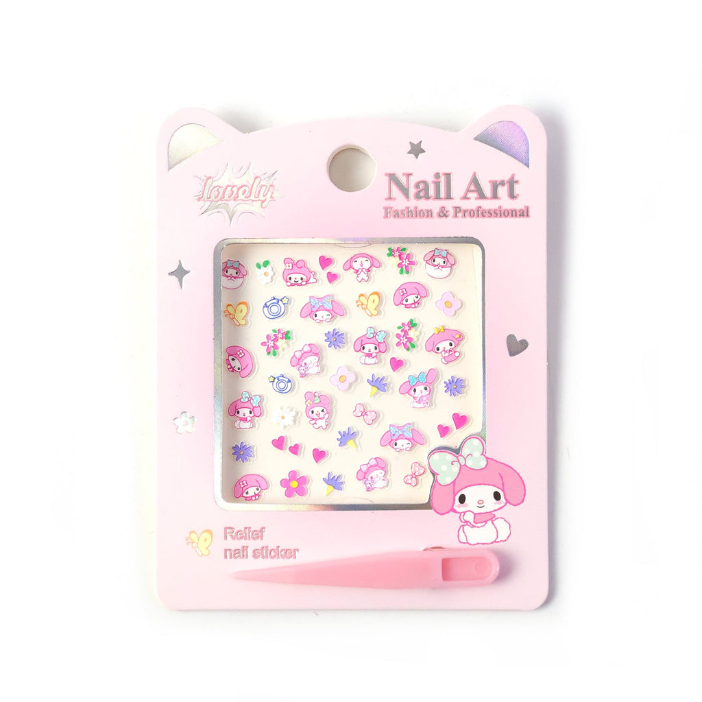 Nail Art Sticker Set Easy DIY Creative Manicure Kit - Back View