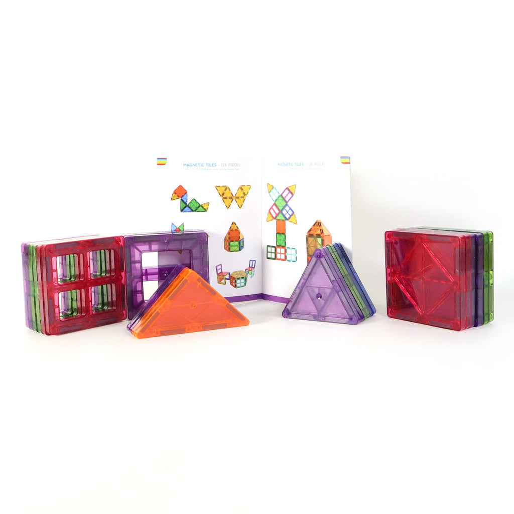 ALVENZA Magnetic Building Tiles Set – 26 Pieces for Creative STEM Play