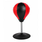 Inflatable Desktop Punching Bag Stress Relief & Reflex Training - Back View
