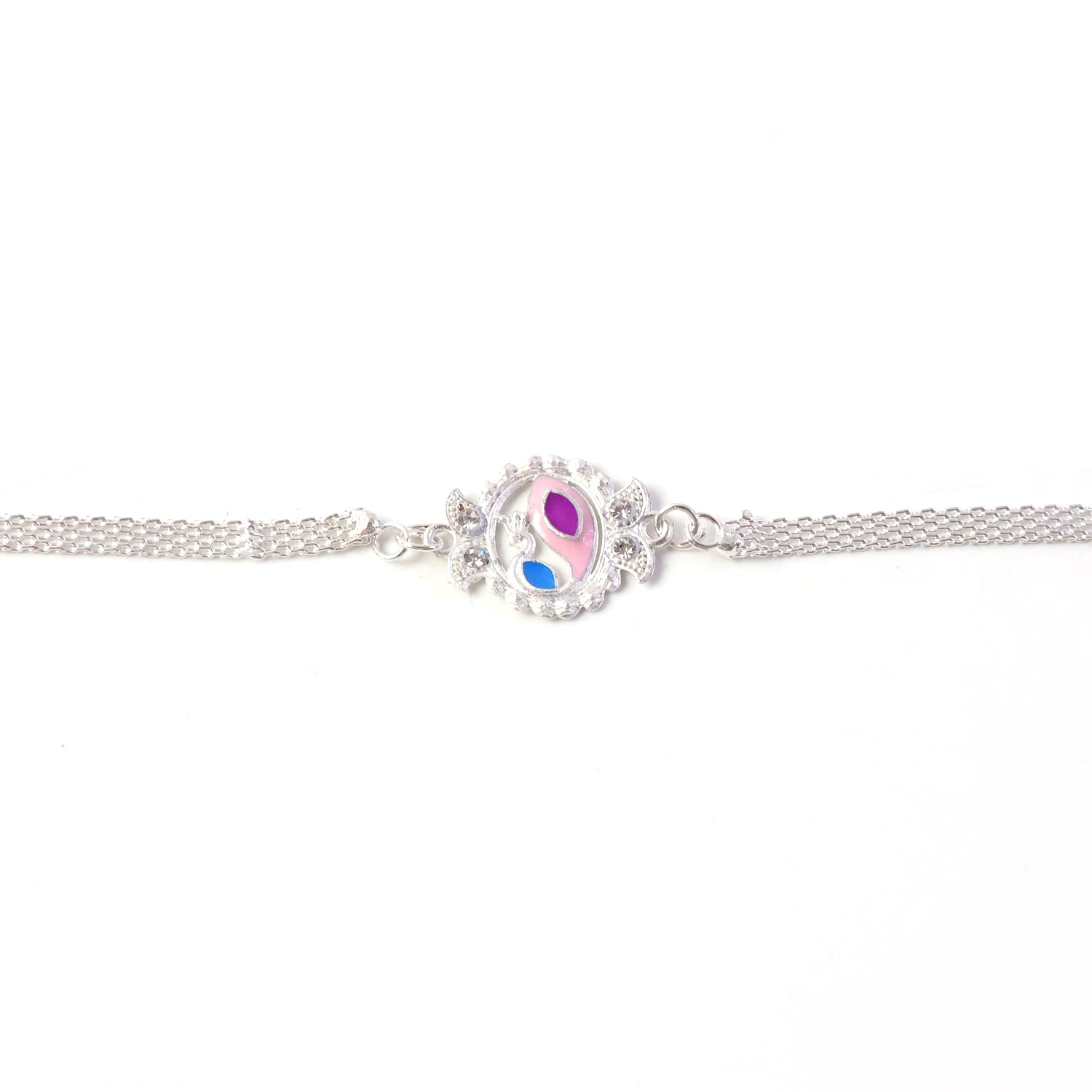 ALVENZA Peacock Rakhi - Elegant Traditional Design for Raksha Bandhan Festival