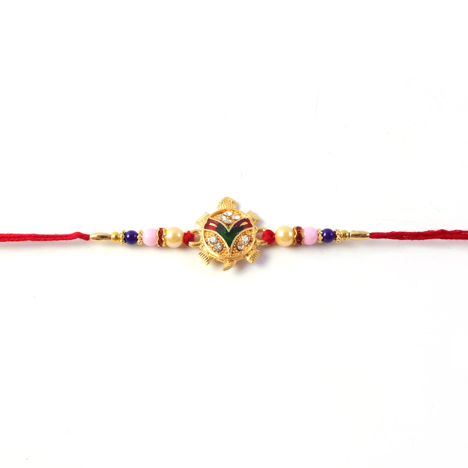 ALVENZA Traditional Tortoise Charm Rakhi - Lucky & Protective Symbol