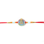 ALVENZA Colorful Rakhi with Beads & Religious Symbol – Traditional Festive Accessory