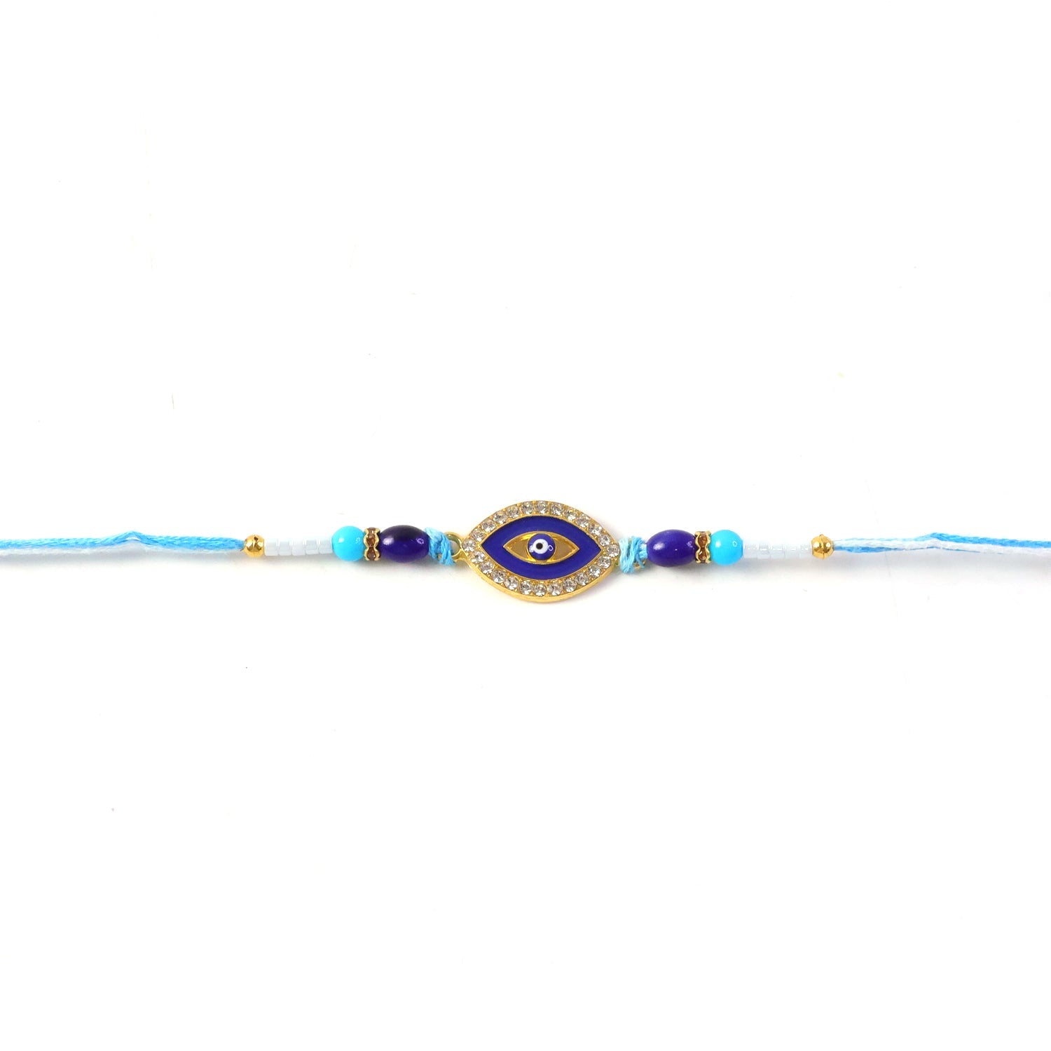 ALVENZA Evil Eye Beaded Rakhi – Stylish traditional sibling gift