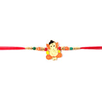 ALVENZA Lord Ganesha Beads Rakhi – Stylish Traditional Thread for Bhai