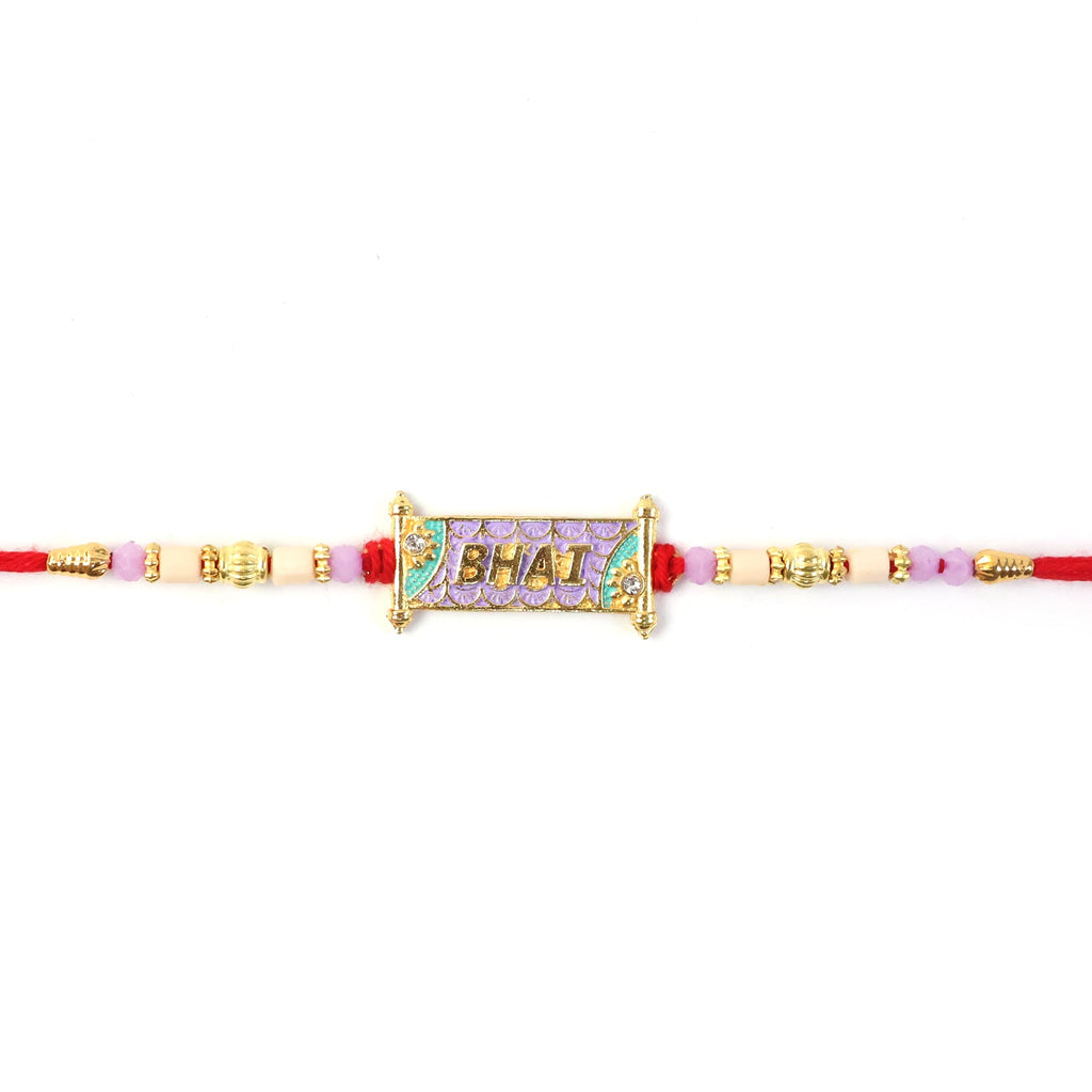 ALVENZA Colorful Beads Rakhi – Soft Thread & Stylish Appeal for Rakha