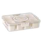 ALVENZA 6-Compartment Fridge Storage Box – Leak-Proof, Space-Saving Organizer