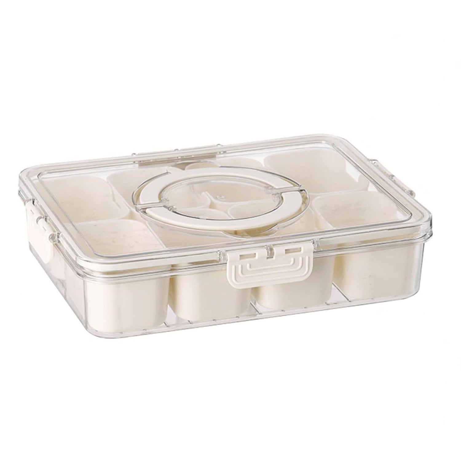 ALVENZA 6-Compartment Fridge Storage Box – Leak-Proof, Space-Saving Organizer