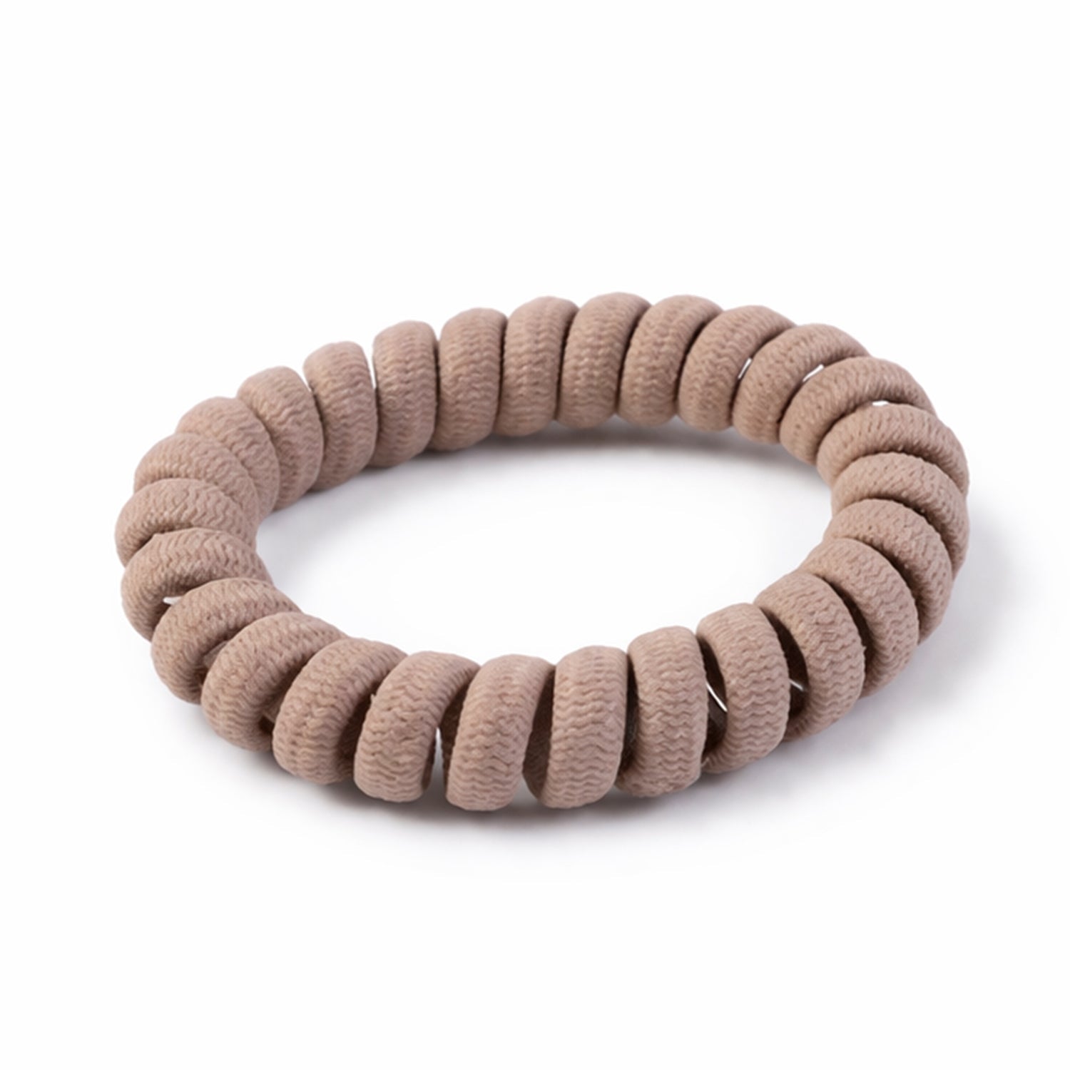 Soft Stretchable Spiral Coil Hair Band No Crease & Gentle Hold - Back View