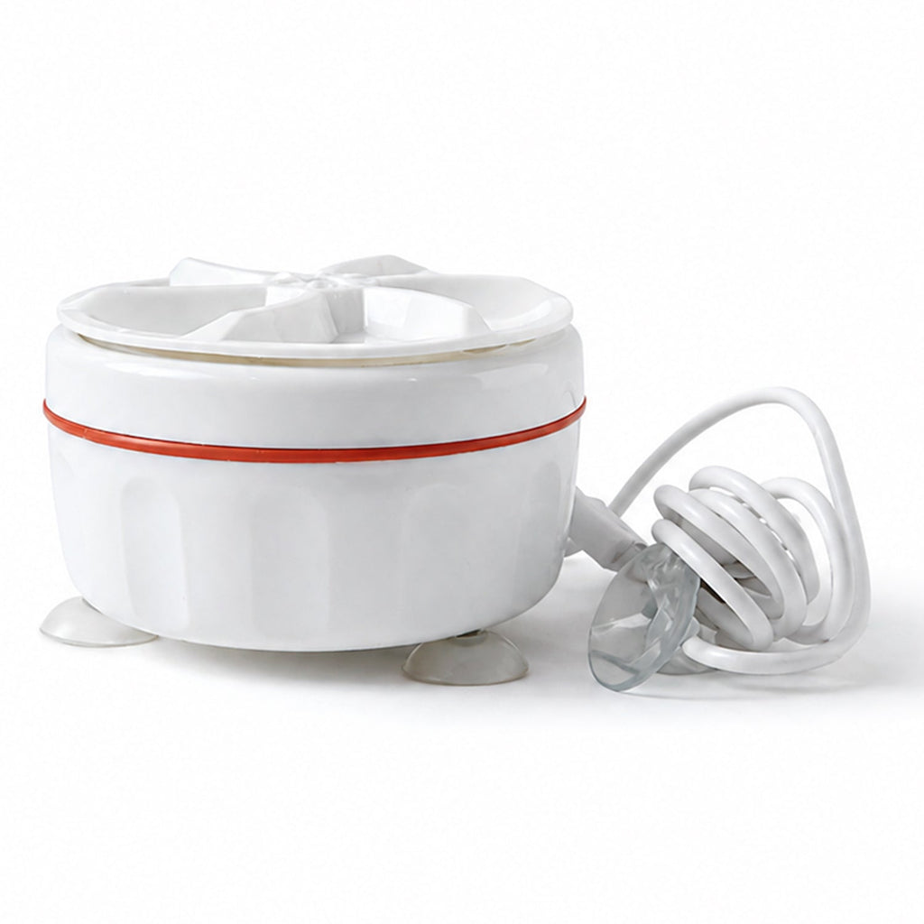 Portable Mini Electric Washing Machine Compact & Easy to Use - Back View