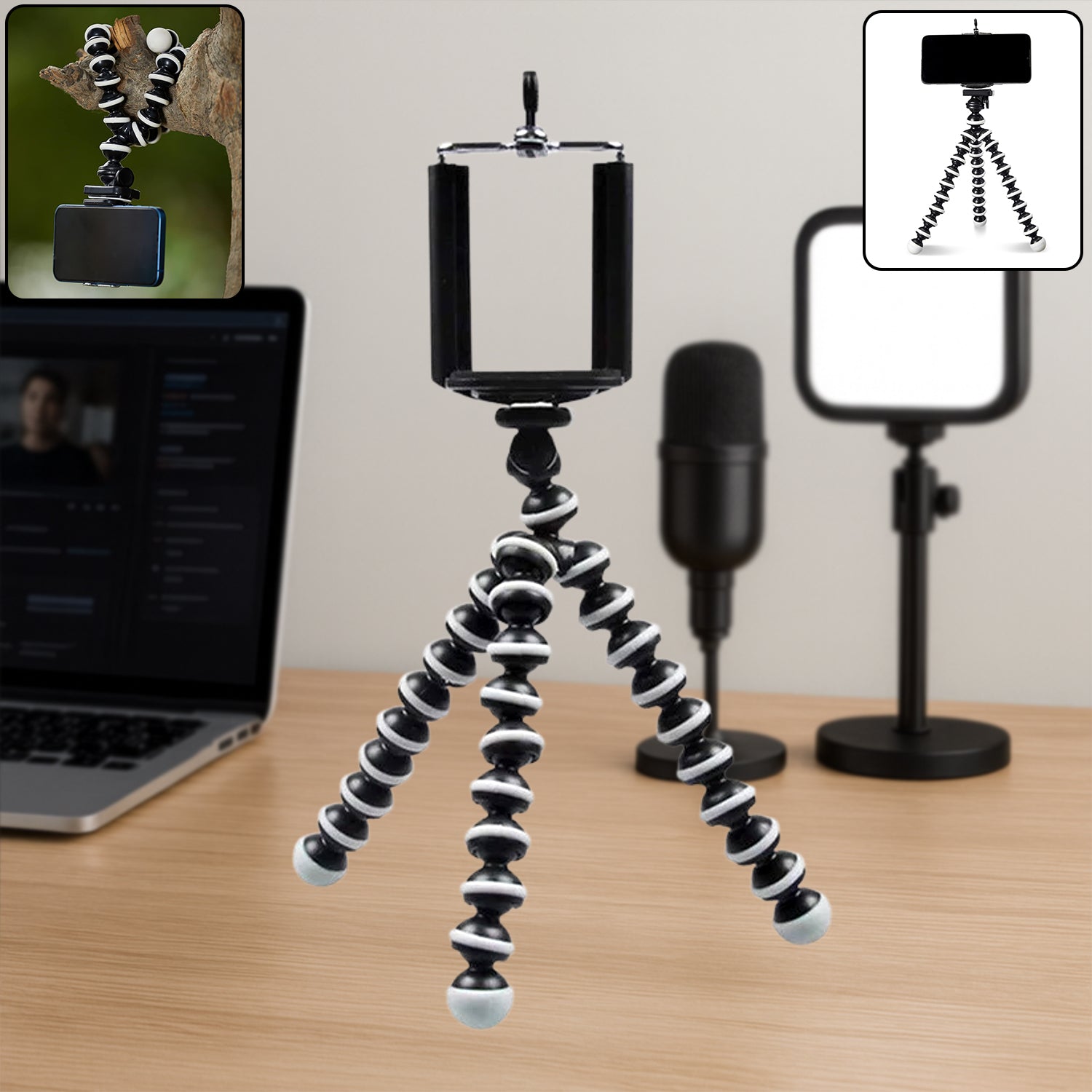 ALVENZA Flexible Camera Tripod – 6-Inch Gorilla Pod | Natation
