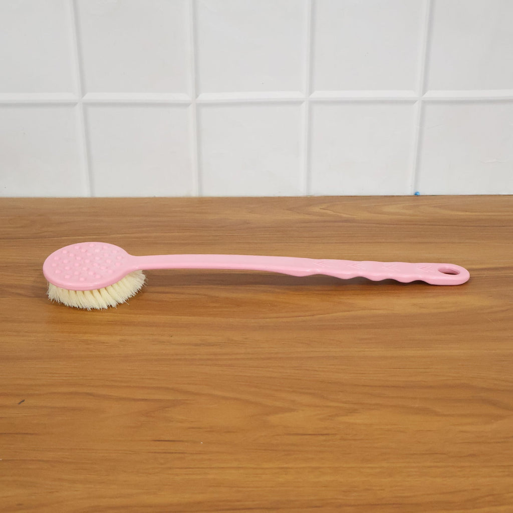 Back Scrubber Long Handle & Soft Bristles | Velvet Wipe - Detail View 7