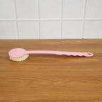 Back Scrubber Long Handle & Soft Bristles | Velvet Wipe - Detail View 7