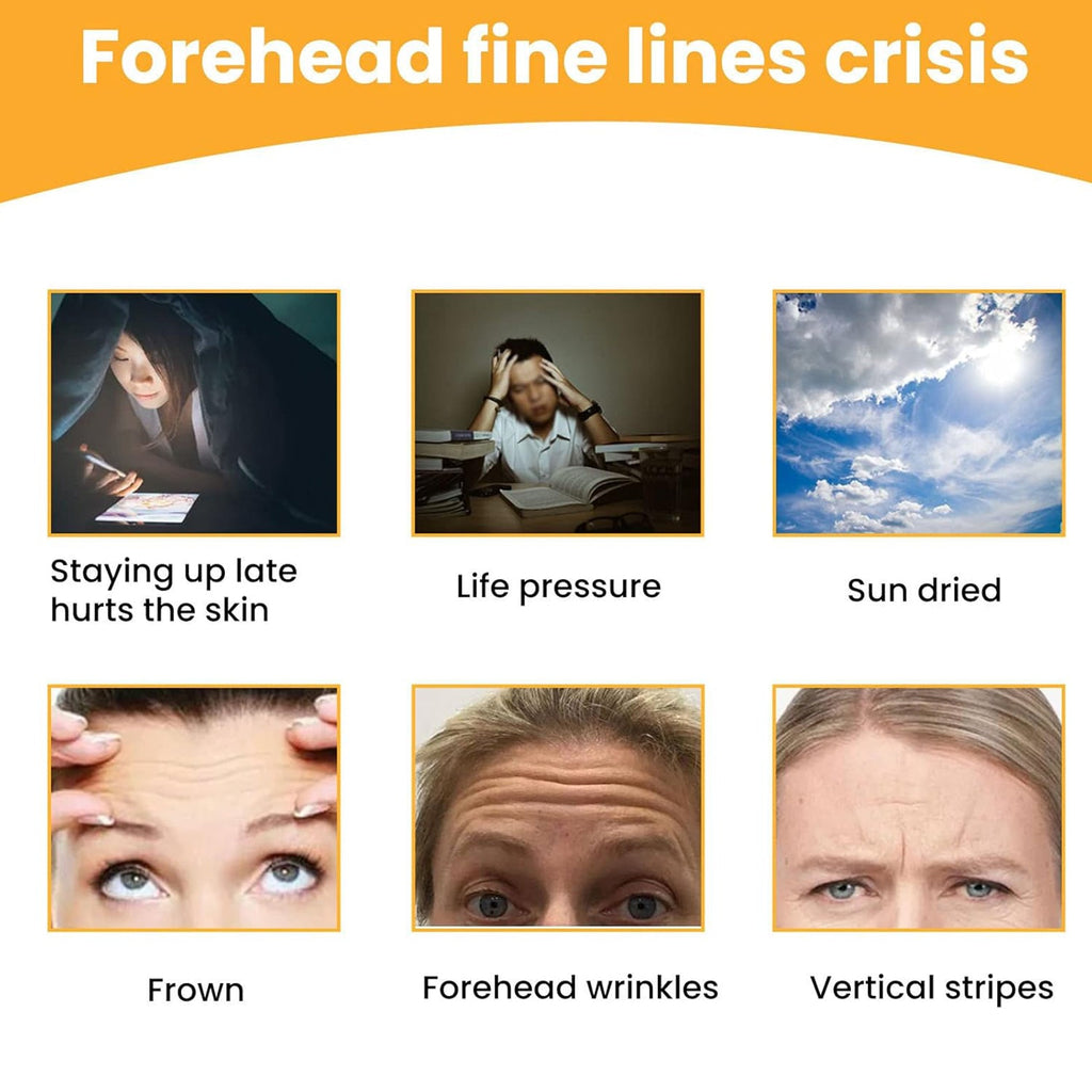 Forehead Wrinkle Patches (10 Pcs) Anti-Aging Pads | GlowForm - Back View