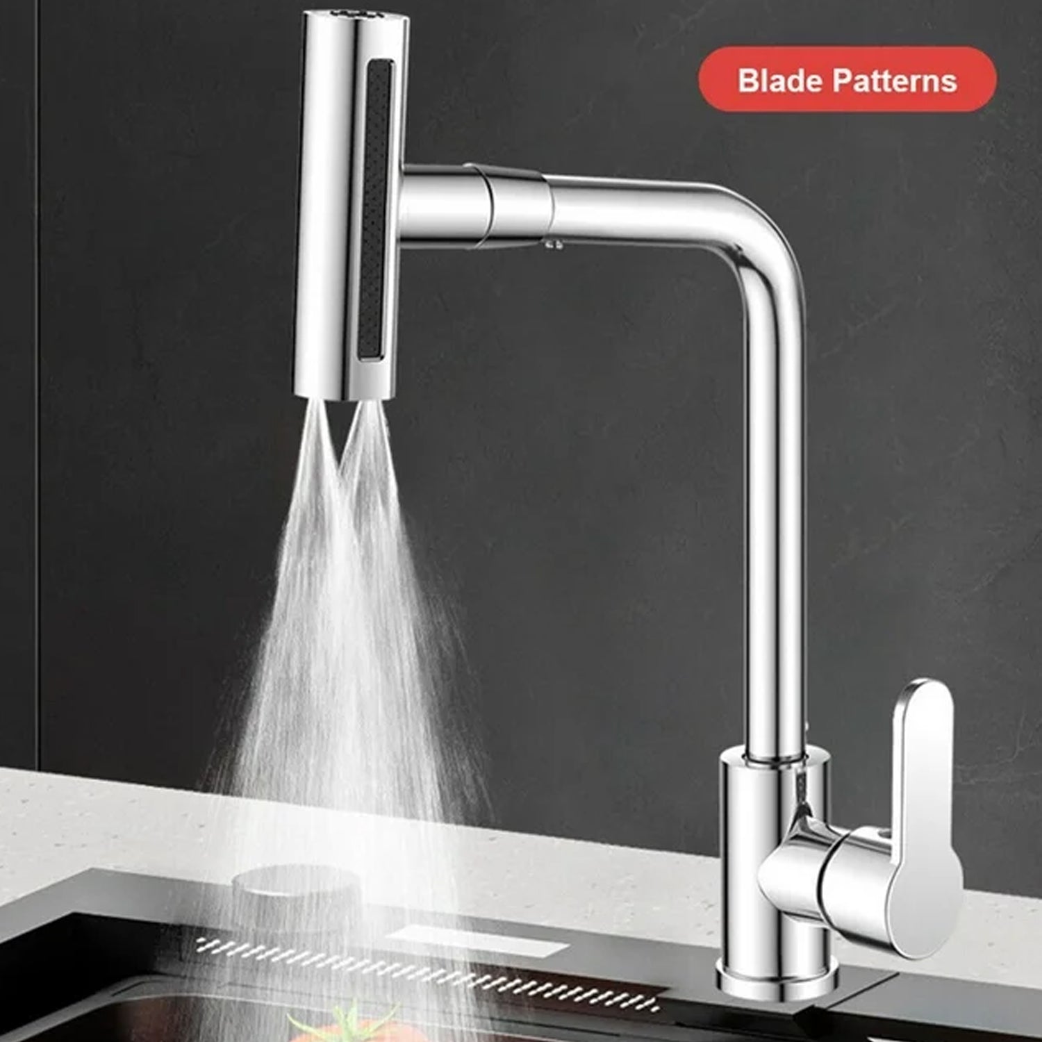 ALVENZA Kitchen Faucet Extender – 360° Rotating Waterfall | Mist & Relax
