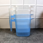 ALVENZA Plastic Bathroom Mugs – Transparent 1000 ML (Set of 4) | Bathora