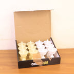 ALVENZA Water Sensor LED Diyas Set – Flameless White Decorative Lights