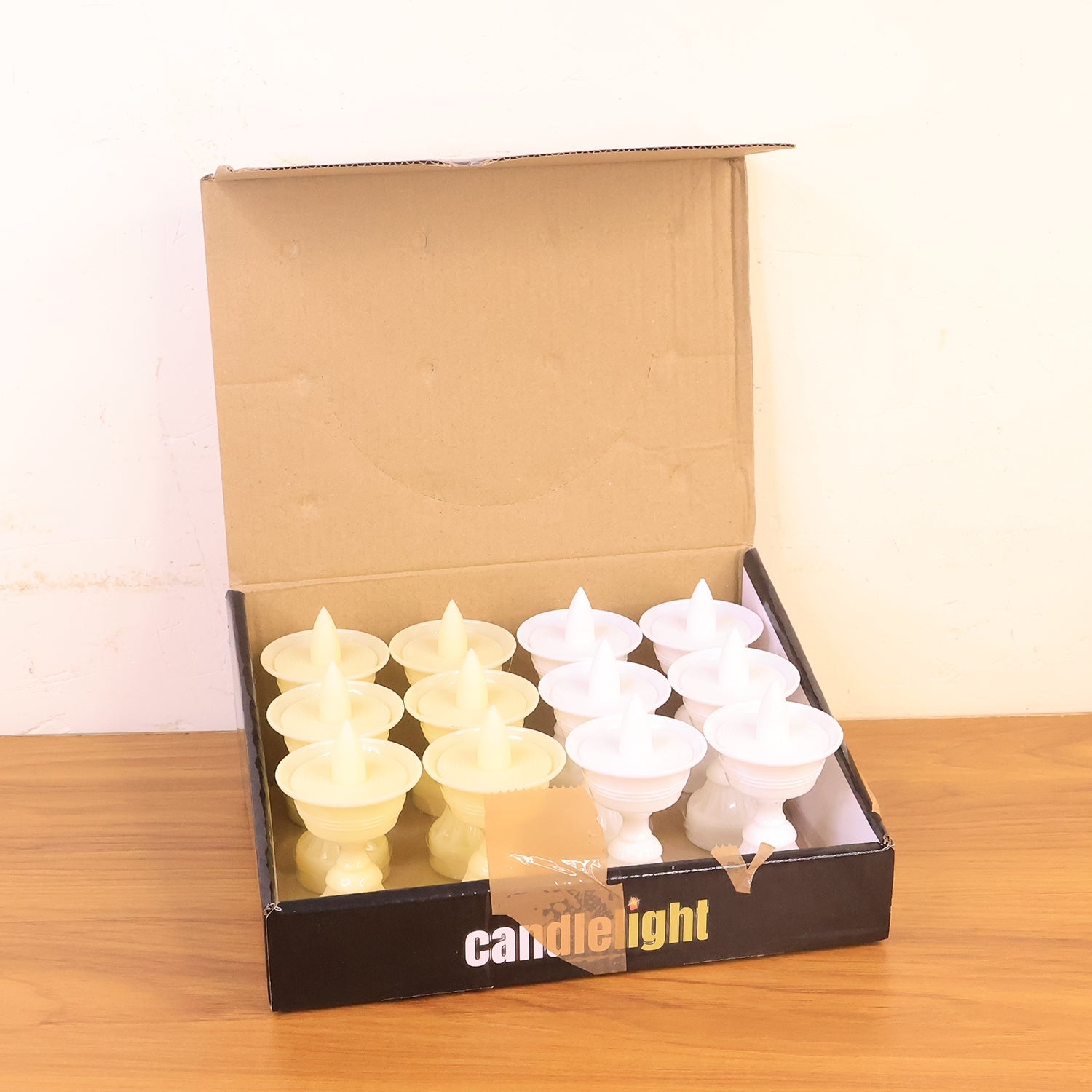 ALVENZA Water Sensor LED Diyas Set – Flameless White Decorative Lights