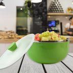 ALVENZA 2200ml Microwave-Safe Plastic Serving Bowl – Durable & BPA-Free
