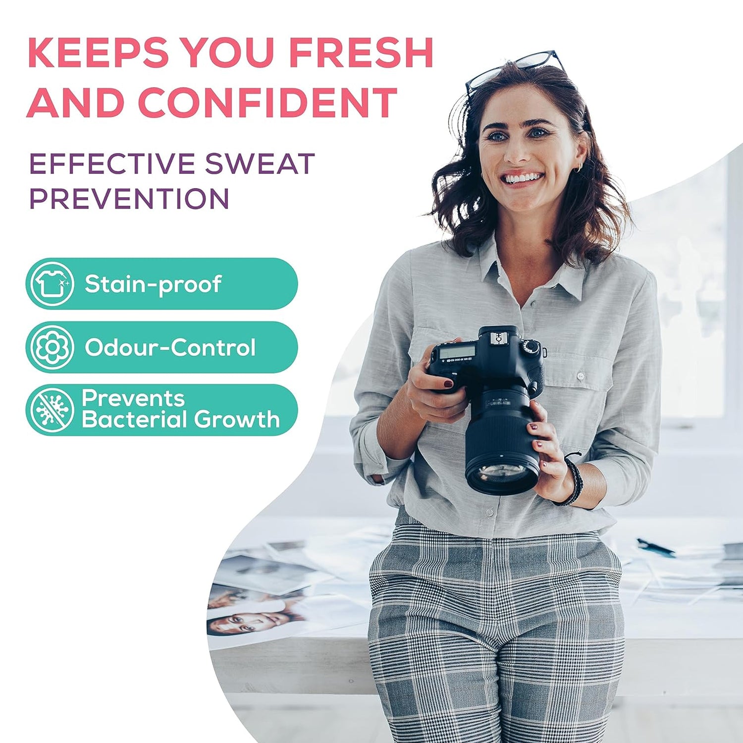 Underarm Sweat Pads – Disposable, Absorbent | Beautiful Basics