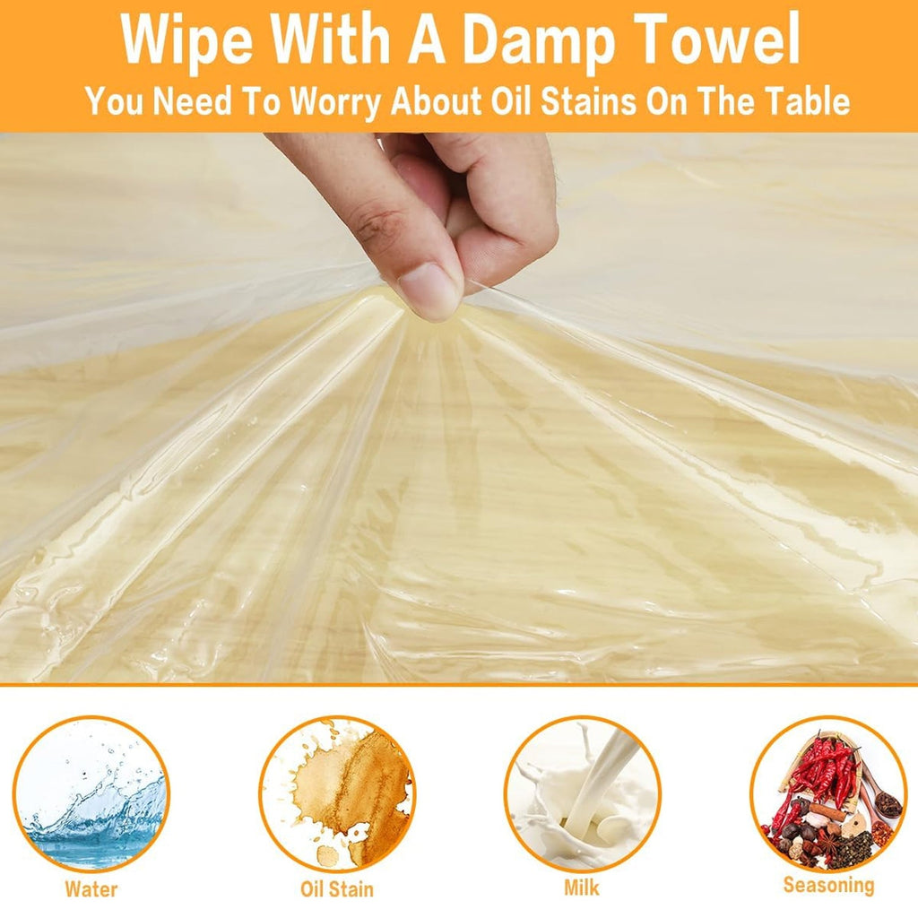 Elastic Table Cover Waterproof & Round | Tidy Table (10 Pcs) - Detail View 7