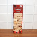 ALVENZA Numbered Wooden Tumbling Tower – Classic Stacking Game Fun