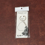 ALVENZA Shivling Keychain – Elegant Silver Metal Design with Snake Motif