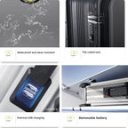 Electric Scooter Suitcase Rideable Smart Luggage with Removable Battery | - Detail View 5