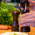 Wooden Pepper Mill Adjustable Ceramic Grinder | Grippy - Detail View 6