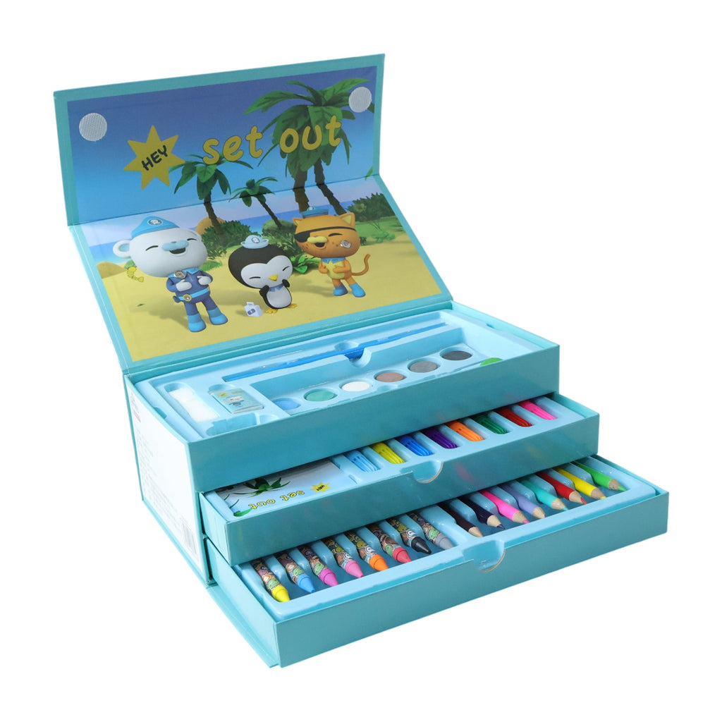 ALVENZA Kids Drawing Kit Box – Complete Cartoon Art Set with Colors