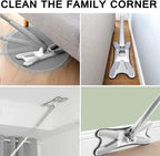ALVENZA Hands-Free Mop – X-Shape Microfiber Squeeze | Storenzo