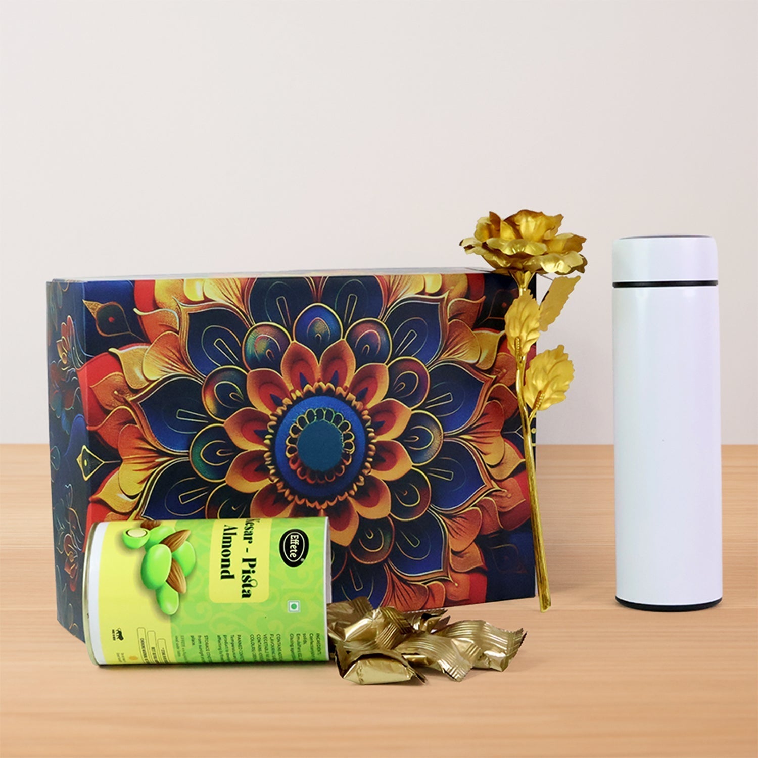 ALVENZA Personalized Water Bottle Gift Hamper – Premium Festive Set