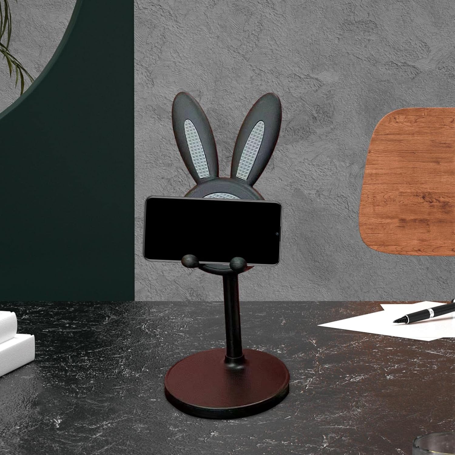 ALVENZA Bunny Phone Stand – Adjustable Desk Holder for Phones & Tablets | CookAura