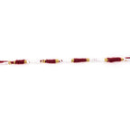 Traditional Pearl Beaded Rakhi Elegant Festive Design for Raksha Bandhan - Back View
