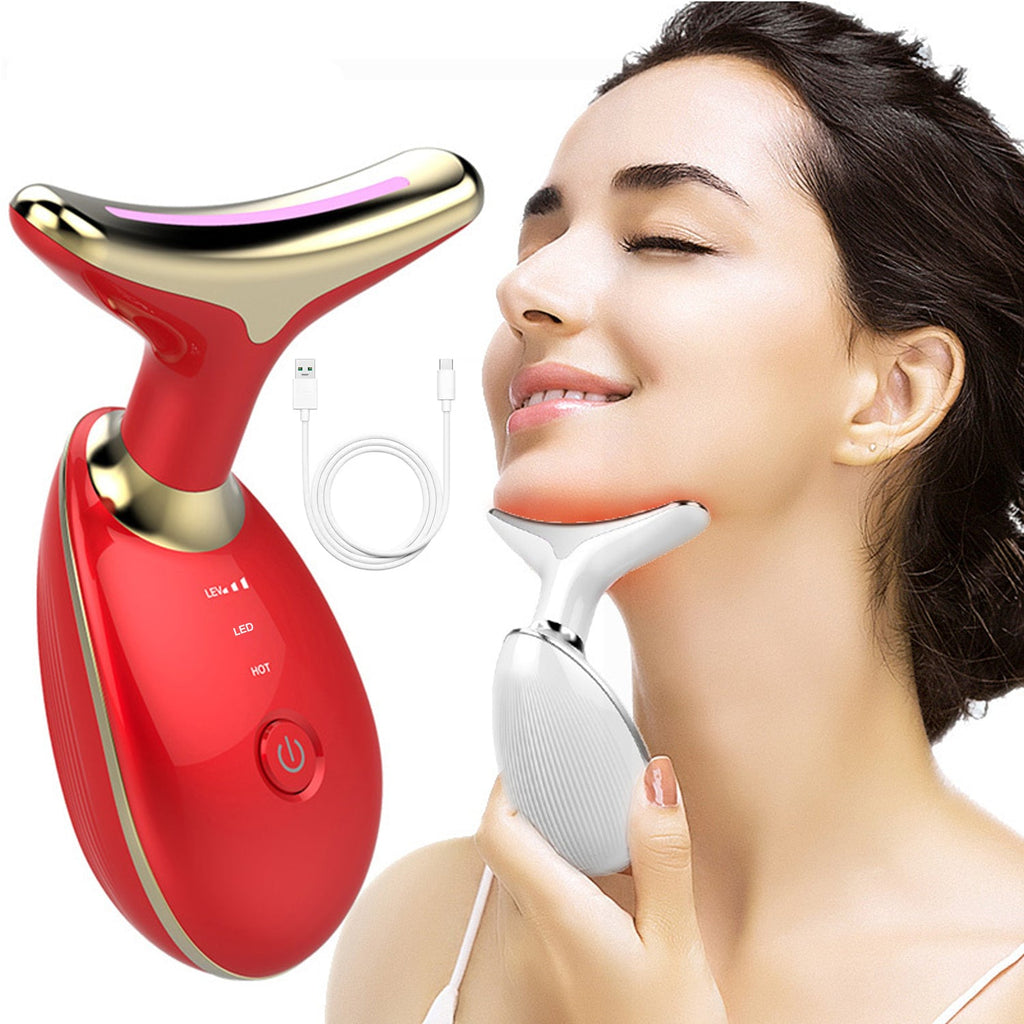 Electric Face Massager LED Photon Wrinkle Remover - Front View