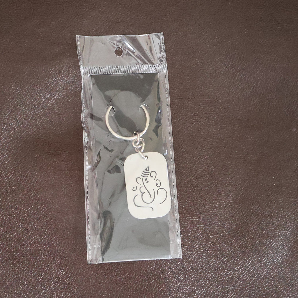 ALVENZA Ganesh Metal Keychain – Auspicious Lord Ganesha Keyring