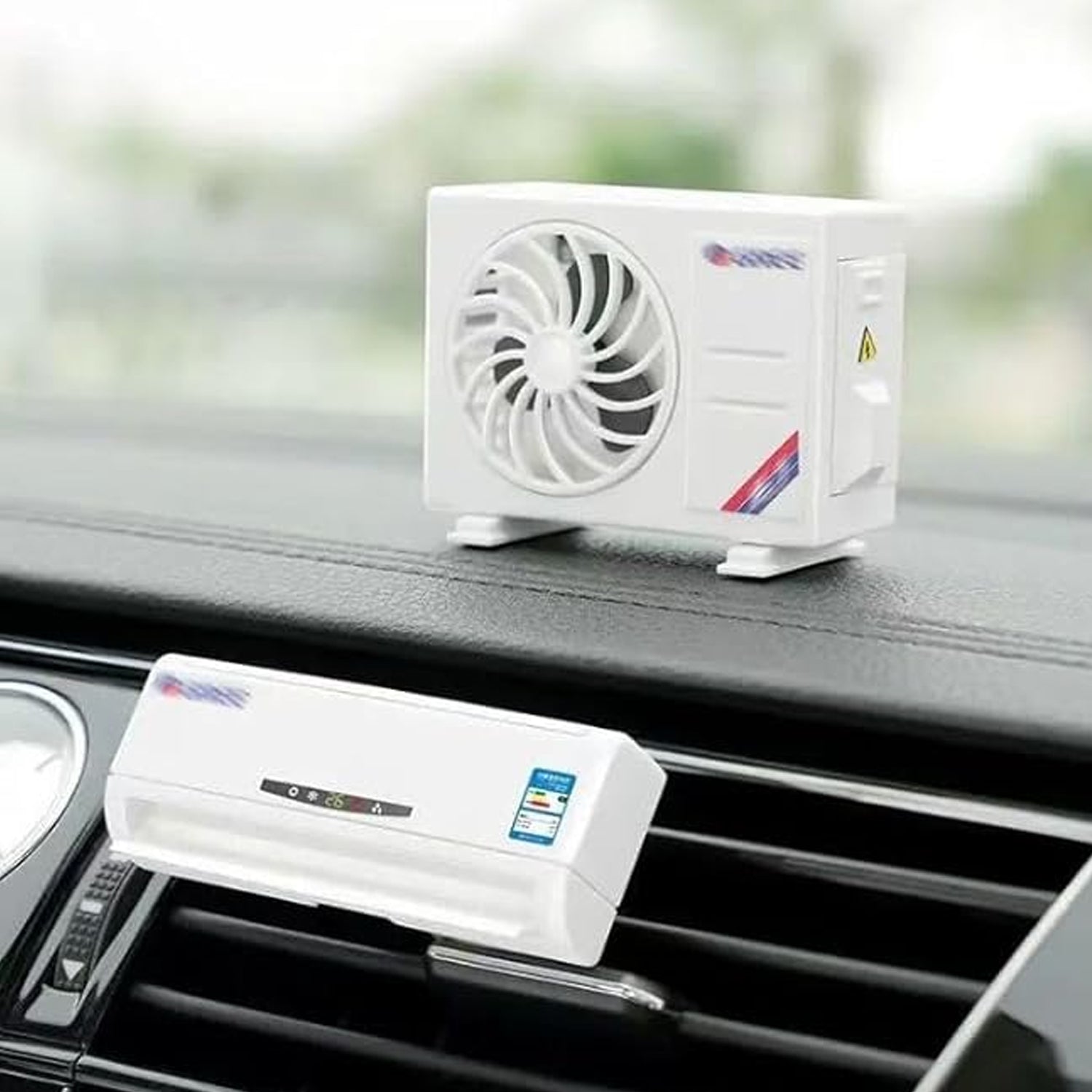 ALVENZA Solar-Powered Car Air Freshener – Built-in Perfume Diffuser
