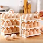 Foldable Egg Tray 24-Grid Refrigerator Organizer | Tidy Table - Detail View 7